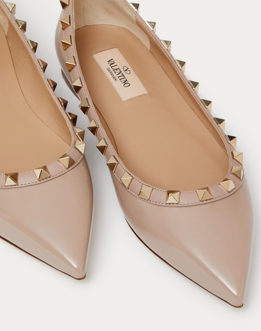 PATENT ROCKSTUD BALLET FLAT - Image 2